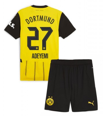 Borussia Dortmund Karim Adeyemi #27 Hemmakläder Barn 2024-25 Kortärmad (+ Korta byxor)